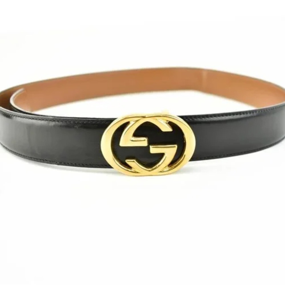 Gucci Black and Brown Reversible Leather Belt